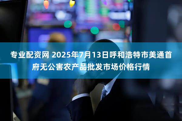 专业配资网 2025年7月13日呼和浩特市美通首府无公害农产品批发市场价格行情