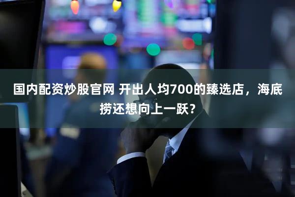 国内配资炒股官网 开出人均700的臻选店，海底捞还想向上一跃？